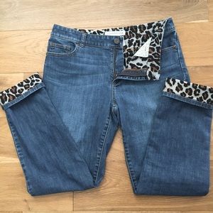 Chicos Platinum Denim size 1 animal print inside